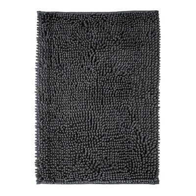 TAPETE DE MICROFIBRA CHENILLE GRIS OXFORD 60 X 40 CM