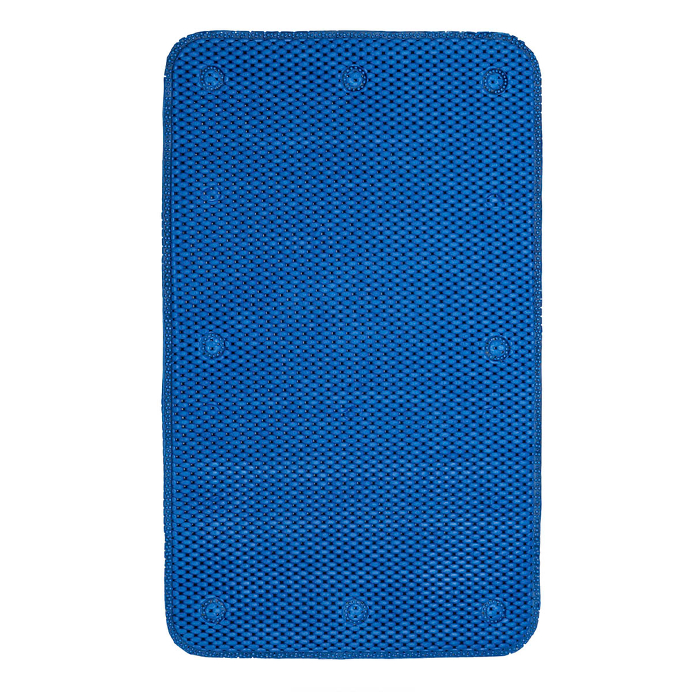 Tapete antiderrapante para regadera azul 65 x 40 cm