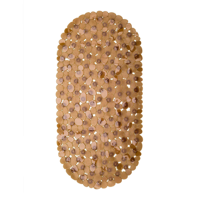 TAPETE ANTIDERRAPANTE PARA BAÑO CAFÉ 70 X 34 CM