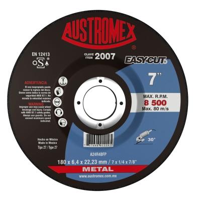 2007 DISCO DESBASTE METAL 7X1/4X7/8 EASY CUT