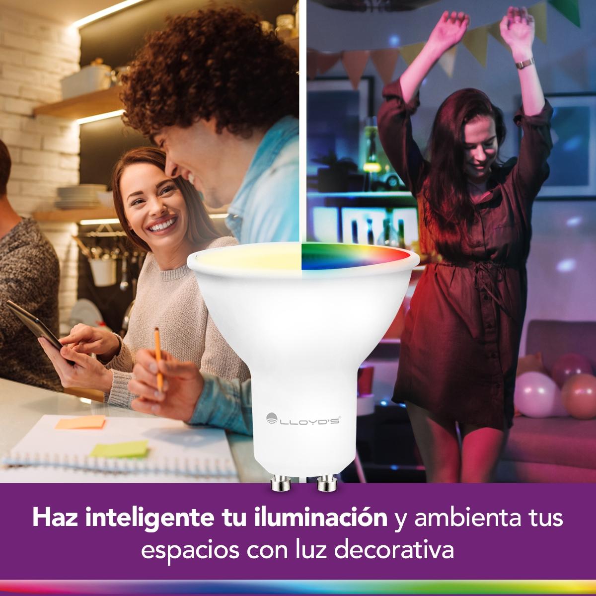 JUEGO DE 4 FOCOS INTELIGENTES WIFI GU11 | The Home Depot México ...