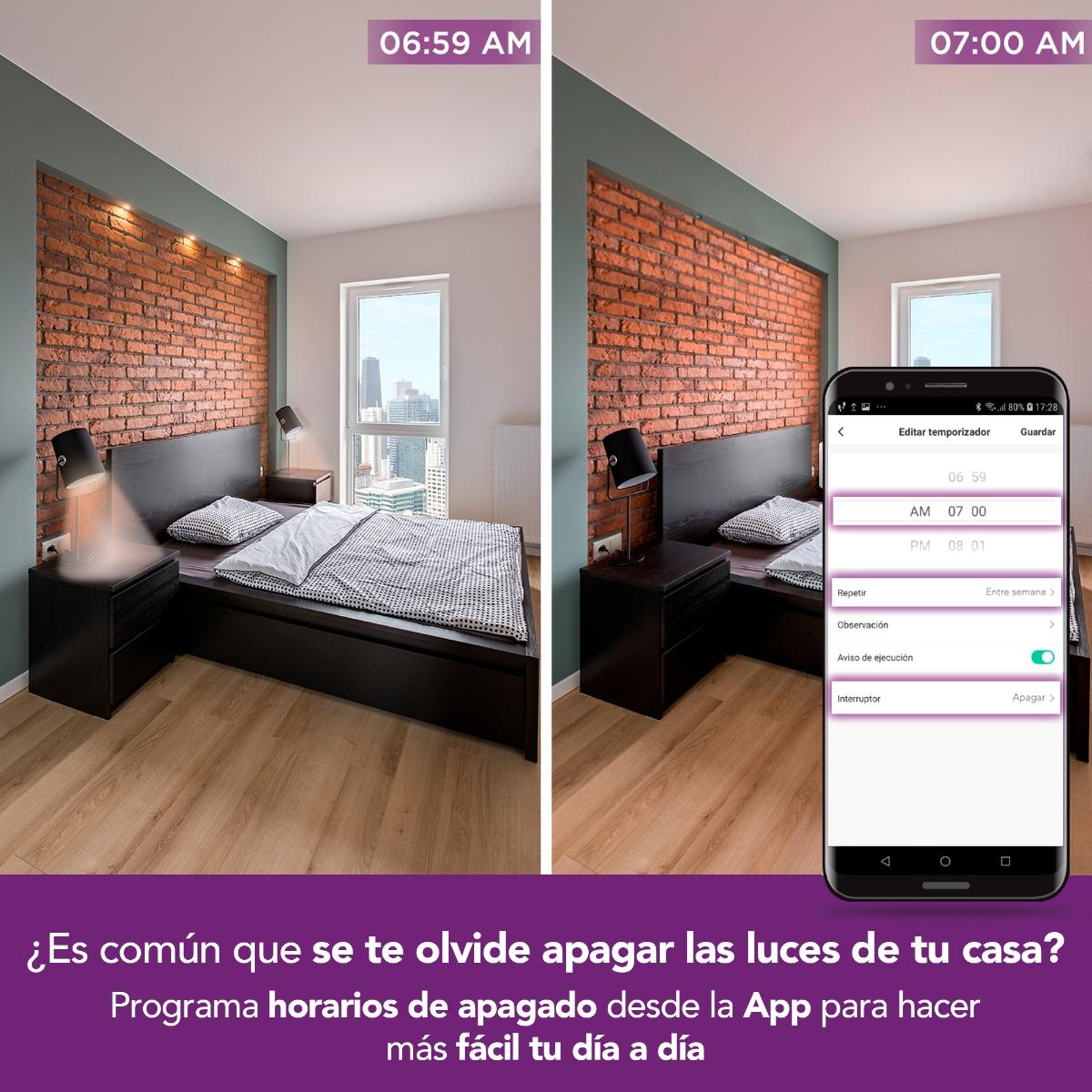 JUEGO DE 4 FOCOS INTELIGENTES WIFI GU11 | The Home Depot México ...