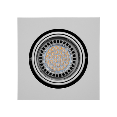 Luminaria cuadrada dirigible de empotrar Blanco