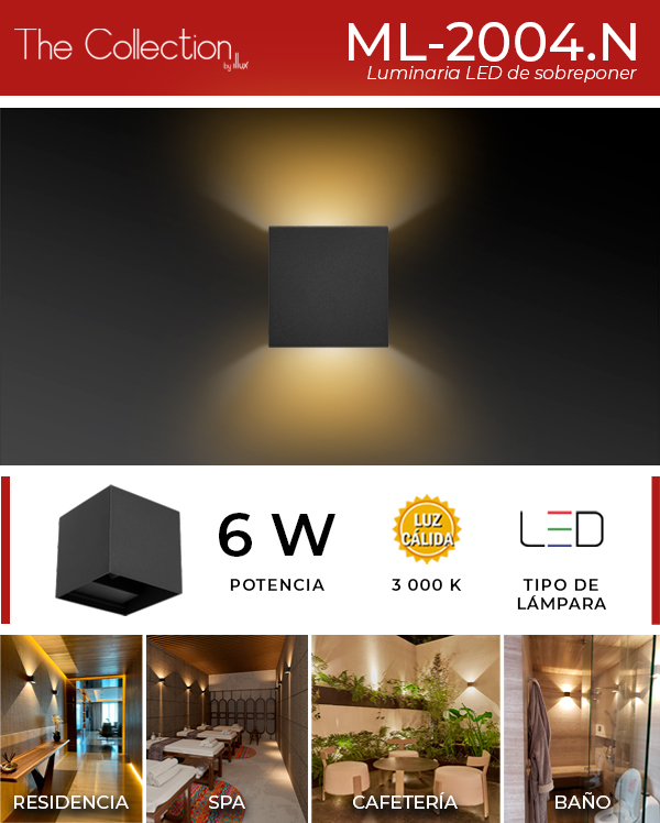 Luminario Illux empotrada a muro LED de 1.5W, MH-4239