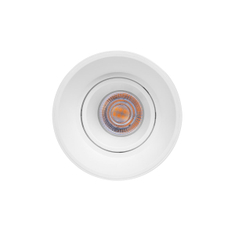 LÁMPARA TIPO DOWNLIGHT REDONDA DE SOBREPONER EN TECHO DIRIGIBLE COLOR BLANCO SIN FOCO