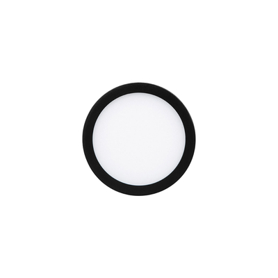 LAMPARA DE TECHO 6W, LUZ FRIA, DE SOBREPONER EN TECHO, COLOR NEGRO, ELEGANTE, USO INTERIOR