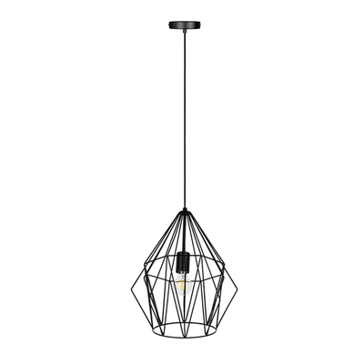 LÁMPARA COLGANTE VINTAGE DE ACERO NEGRO INDUSTRIAL 1 LUZ DEKOR