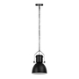 LÁMPARA COLGANTE VINTAGE DE ACERO NEGRO MATE INDUSTRIAL 1 LUZ DEKOR
