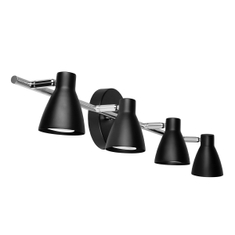 Lámpara de techo estilo riel 4 luces moderna de sobreponer. Decorativo sencillo TR-2404