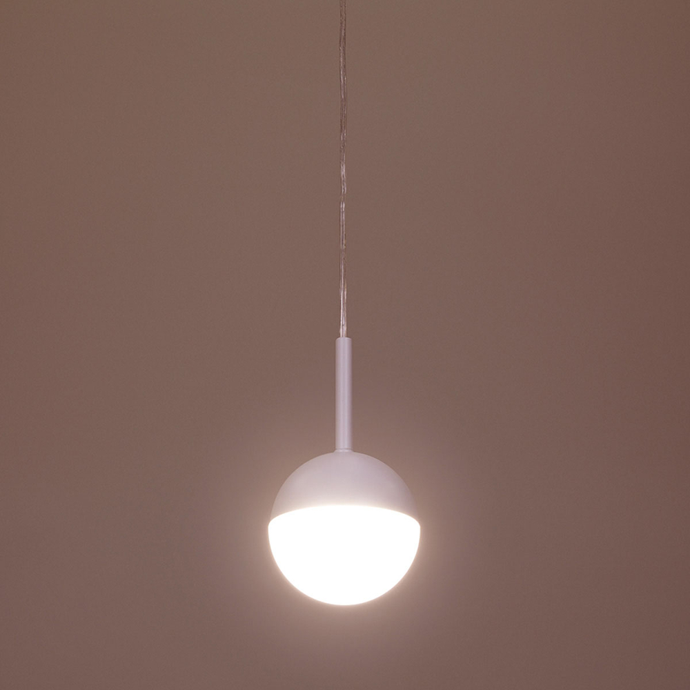 Lámpara Dekor By Illux Esférica LED colgante color blanco mate | The ...