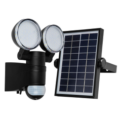 illux lámpara solar con panel solar y sensor de movimiento ms-7112.n65
