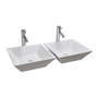 KIT DE 2 LAVABOS CON MONOMANDO MAYA DUAL