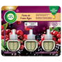 AIR WICK AROMATIZANTE ELÉCTRICO REPUESTO FIESTA DE ARANDANOS 3 PIEZAS DE 2O ML