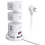 SUPRESOR 220 JOULES TORRE MULTICONTACTO 1625 WATTS 6C 4USB BLANCO