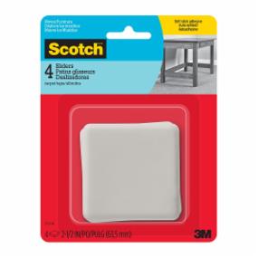 SCOTCH DESLIZADORES PARA ALFOMBRA 4 PZAS