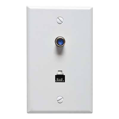 PLACA COMBINADA DE PLÁSTICO BLANCO