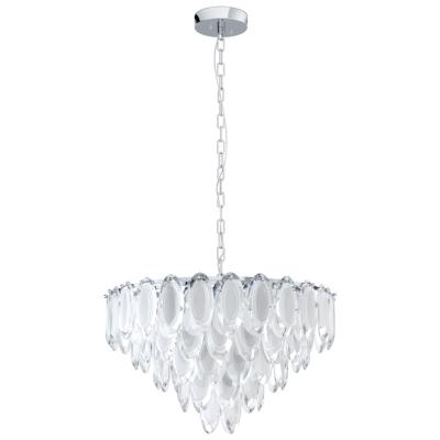 LÁMPARA COLGANTE 001 10 LUCES CARVARIO ACERO