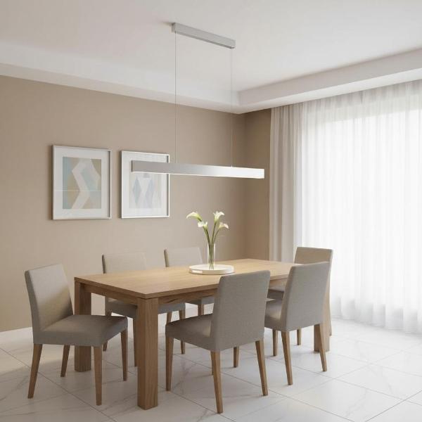 LÁMPARA COLGANTE LED CLIMENE ACERO