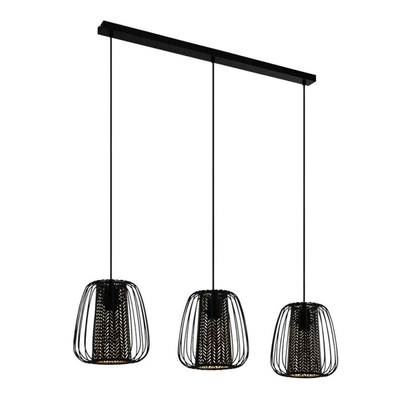LÁMPARA COLGANTE 3 LUCES CURASAO ÓXIDO