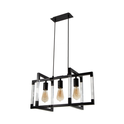 COLGANTE NEGRO 3 LUCES E27 40W