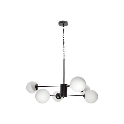 COLGANTE NEGRO 40W E27 6 LUCES