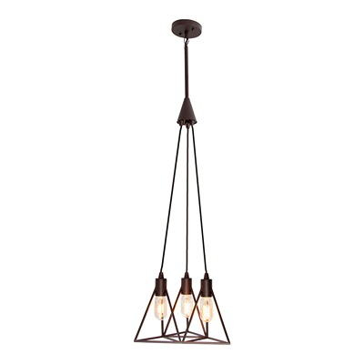 COLGANTE NEGRO MATE 3L E27 40W