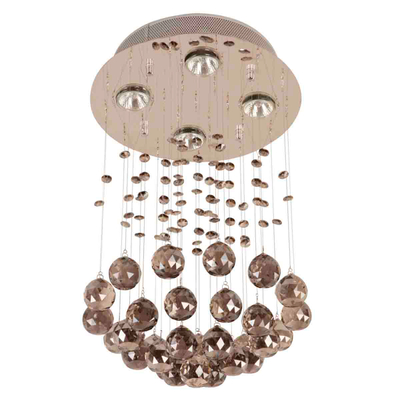 CANDIL PLATEADO MODERNO 40W 4 LUCES