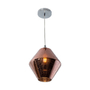 COLGANTE CROMO, COBRE 40W E27 1 LUZ