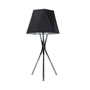LÁMPARA DE MESA NEGRO 1L E27 40W
