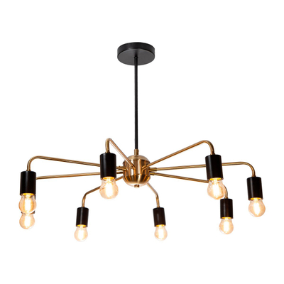 COLGANTE 8L DORADO Y NEGRO E27 40W