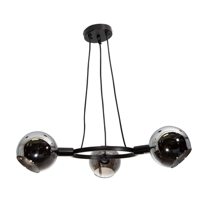 COLGANTE NEGRO AHUMADO E14 40W 3L