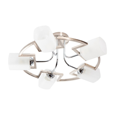 LÁMPARA DE TECHO CROMADO 5L E27 40W