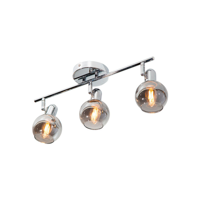RIEL DECORATIVO 3L CROMO 40W E14