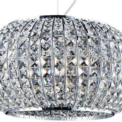 COLGANTE DE CRISTALES CROMO 3 LUCES | The Home Depot México