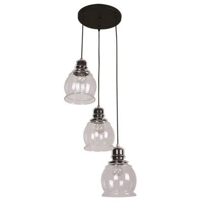 COLGANTE NEGRO 3 LUCES 40W