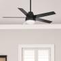 VENTILADOR DE TECHO AERODYNE 52" MODERNO PARA INTERIOR CON LUZ NEGRO