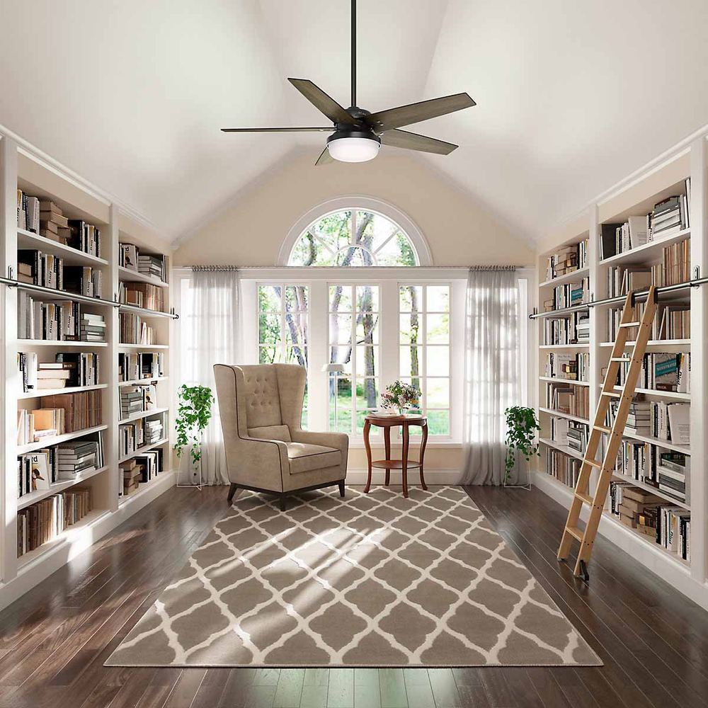 VENTILADOR DE TECHO BRENHAM NEGRO MATE 52 PULGADAS The Home Depot México