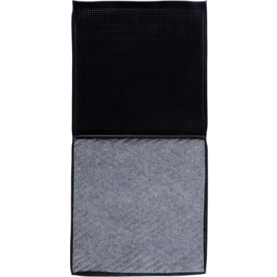 TAPETE SANITIZANTE 2 EN 1 NEGRO 45 X 90 CM