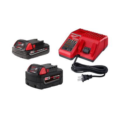 M18 KIT DE ARRANQUE CARGADOR CON BATERÍAS DE 5.0 Y 2.0 AMP