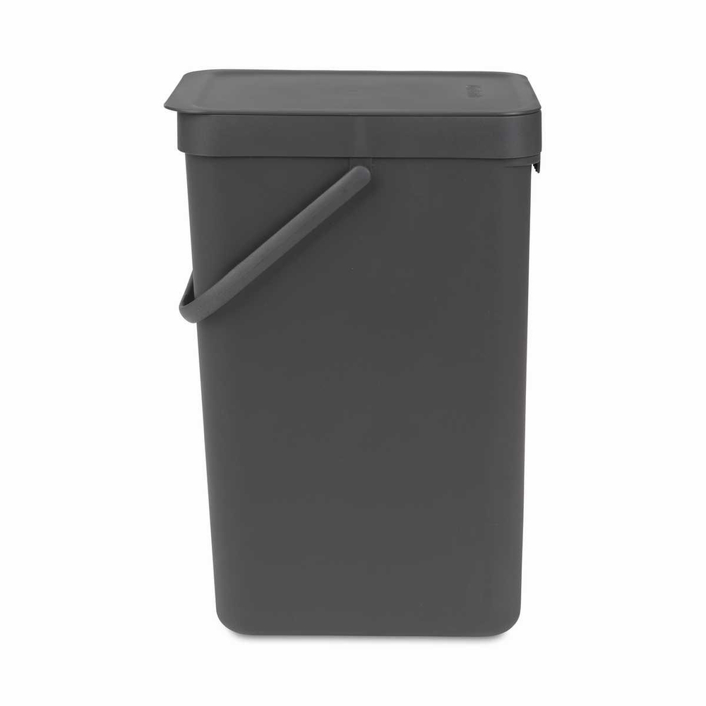 Brabantia Cubo de la basura Sort & Go (Gris, 16 l, Plástico)