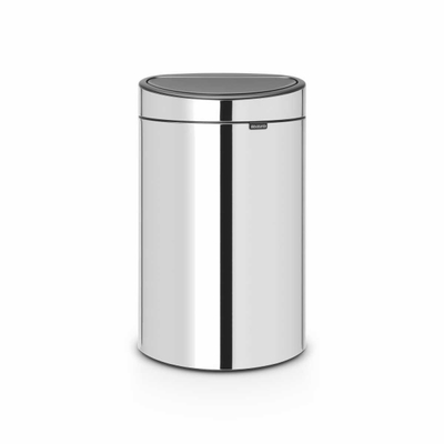 BOTE BASURA TOUCH BIN 40L CROMADO, BRABANTIA.