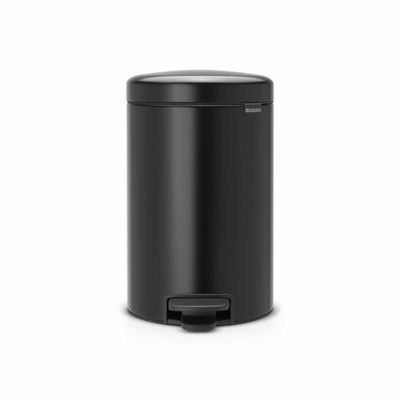 BOTE BASURA NEWICON 12L ACERO NEGRO, BRABANTIA.