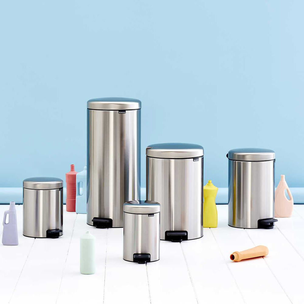 Cubo de basura Brabantia NewIcon Matt Steel Antihuellas 20L