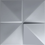 PANEL DECORATIVO CUADROS SILVER 50 X 50 CM CAJA CON 10 PZ