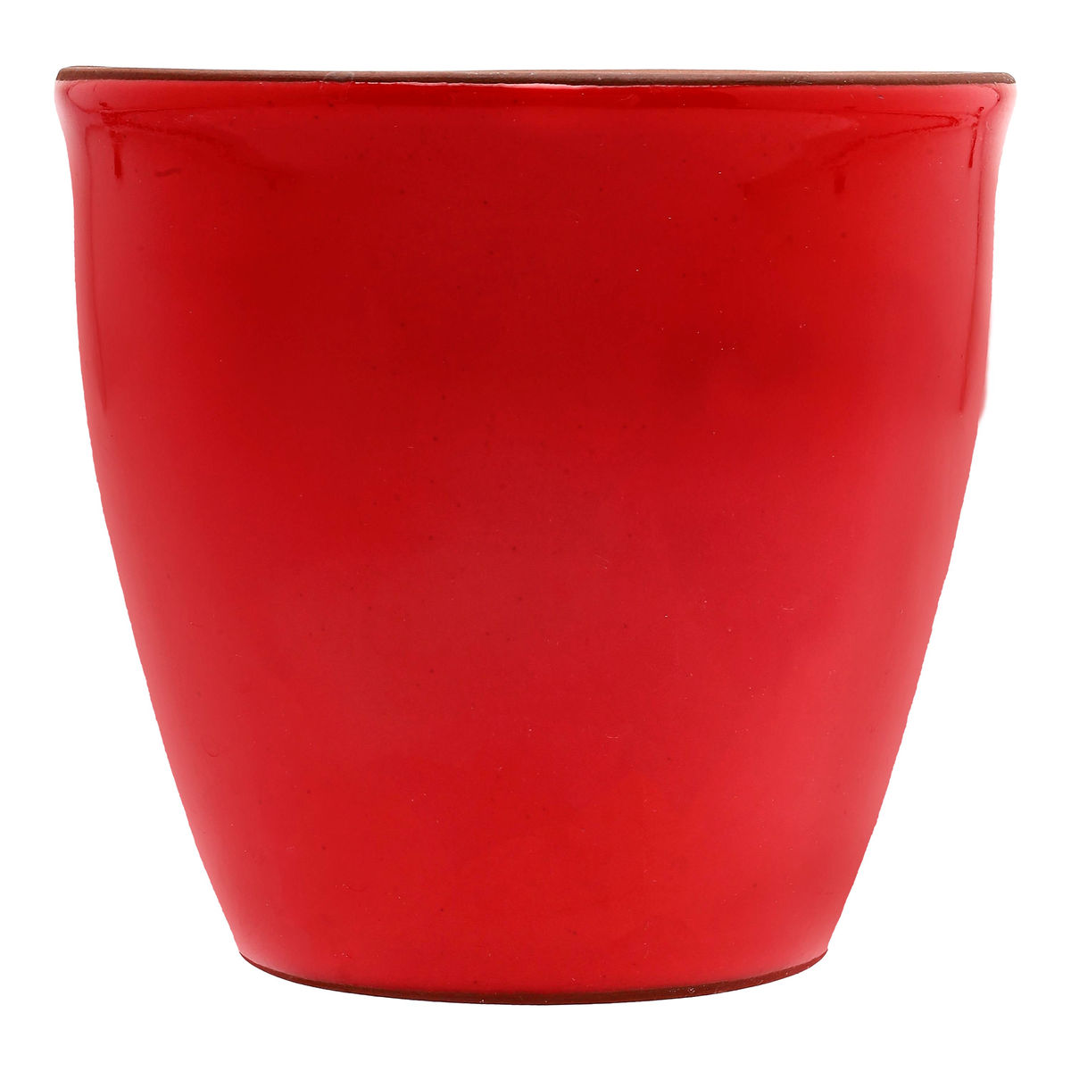 Maceta ceramica 17 cm rojo vigoro
