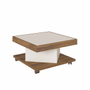 MESA DE CENTRO BERTOLINI SAHARA PINO CON OFF WHITE