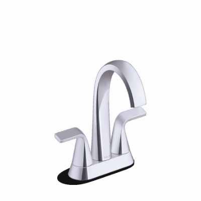 LLAVE MEZCLADORA PARA LAVABO DUOMANDO CURSIVA CROMO PULIDO
