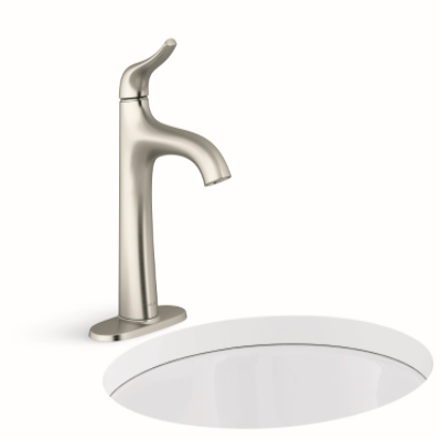 LLAVE MEZCLADORA PARA LAVABO MONOMANDO EASMOR NIQUEL CEPILLADO