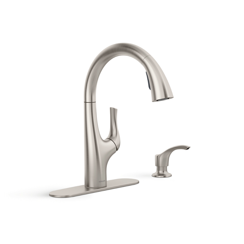 Llave para cocina avi monomando acero inoxidable