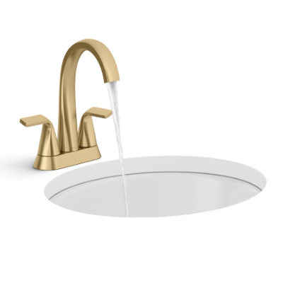 LLAVE MEZCLADORA PARA LAVABO DUOMANDO CURSIVA LATÓN